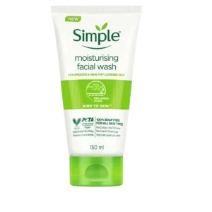 Simple moisturising facial wash
