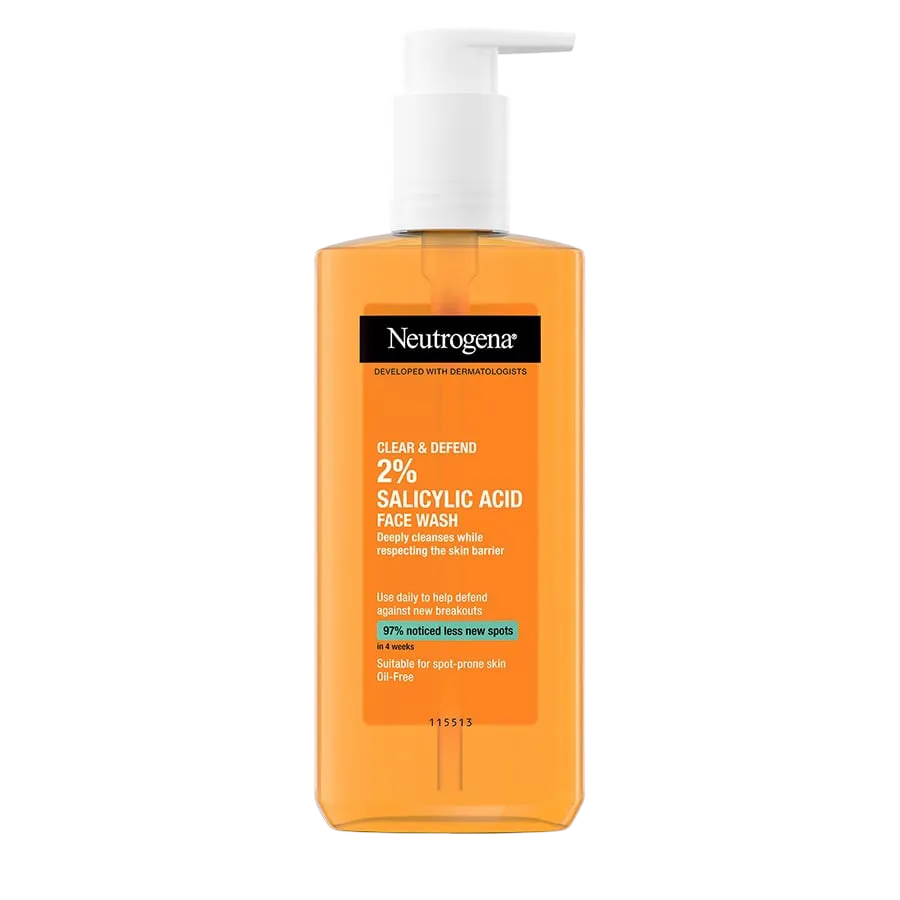Neutrogena Clear & Defend 2% Salicylic Acid Face Wash
